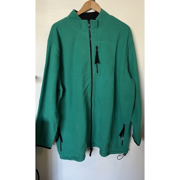 NWT Sports Savvy Green Zip Up Fleece Jacket Size 2X - Picture 1 of 9